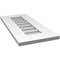 Ekena Millwork Vertical Surface Mount PVC Gable Vent: Non-Functional, w/ 3-1/2"W x 1"P Standard Frame, 12"W x 26"H GVPVE12X2601SN - alternate 2